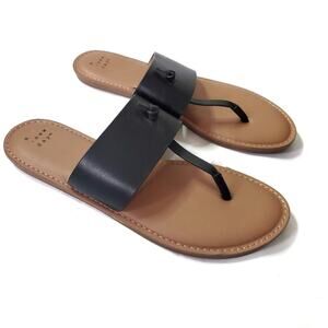 A New Day | Black Thong Sandals